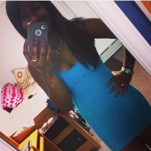 Charlotte Russe Teal  BodyCon Dress